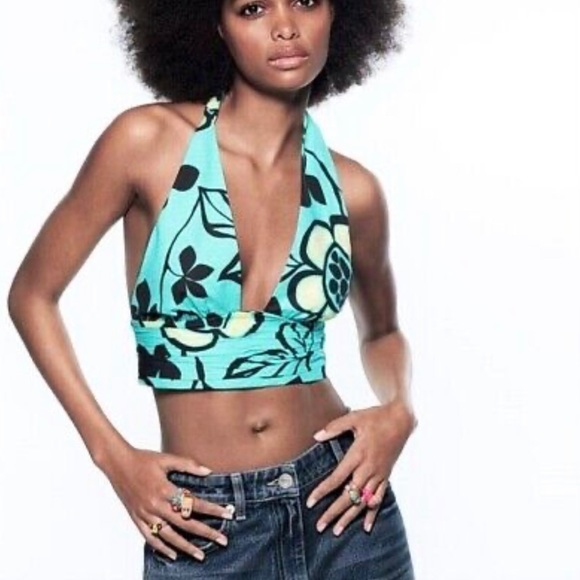 Zara Tops - Zara Printed Halter Top; size XS; great condition, worn once!
